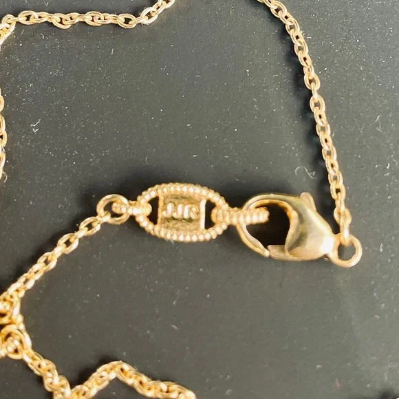 💕 Judith Ripka 5ctw Pink CZ 14k Gold Clad over 925 Silver Teardrop Necklace - Picture 5 of 6